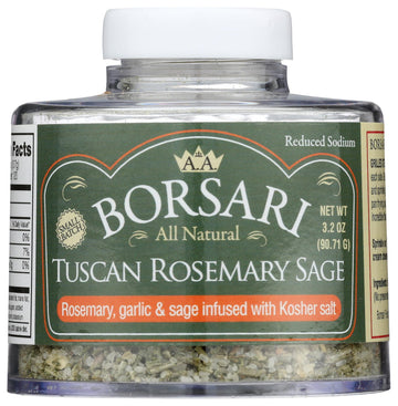 Borsari Tuscan Rosemary Sage Seasoning Salt, 3.2 Oz