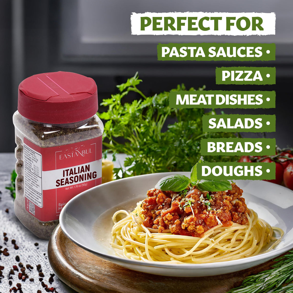 Eastanbul Italian Seasoning, 1.76Oz, Italian Seasoning Blend, Herbs Mix, Spices Medley, Gourmet Spice, Dry Dressing Mix, Perfect