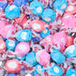 Premium Berries & Crme Saltwater Taffy Creamy Mix Blueberry, Strawberry, Raspberry And Huckleberry Flavors Bulk 2 Lb Bag 120+ Pi