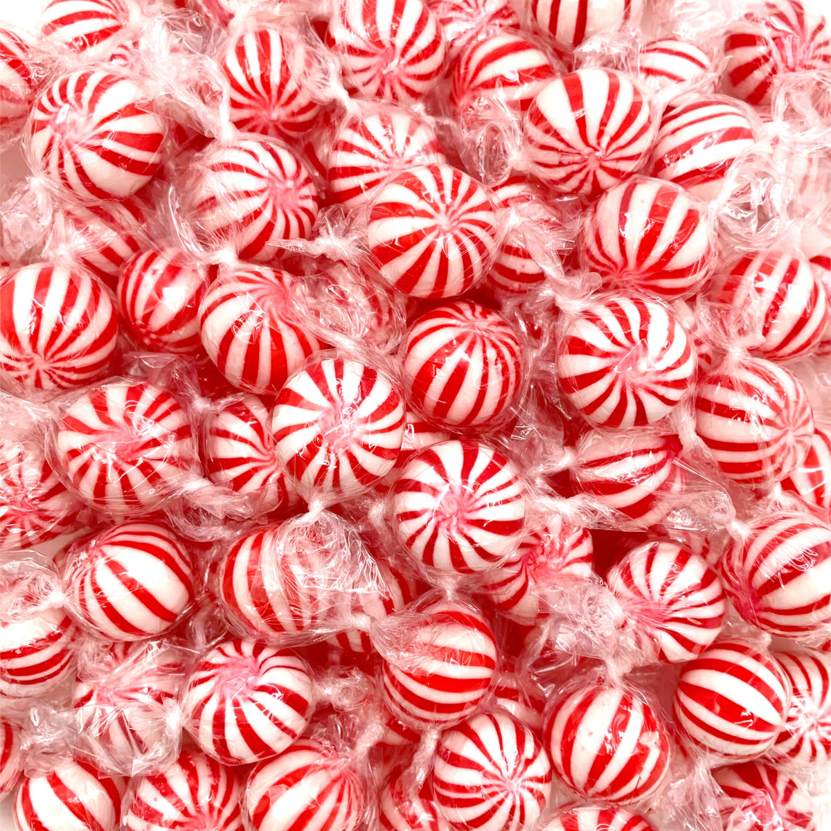Jumbo MInt Balls |1 Pound Bag - Approx. 45 Count | Nostalgic Peppermint Hard Candy | Individually Wrapped Christmas Candy for Of