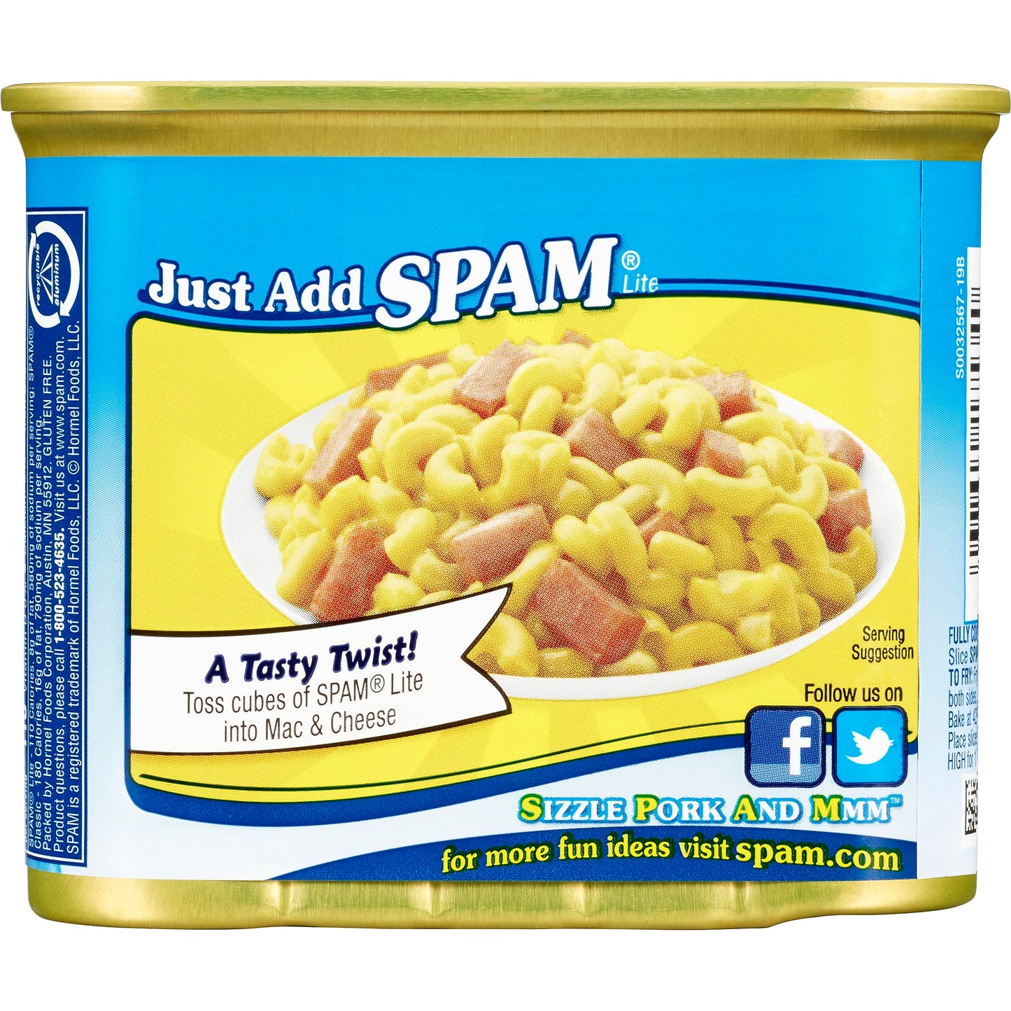 SPAM Canned Meat, 12 oz Can, 12 Pack, Model TRTAZ11A