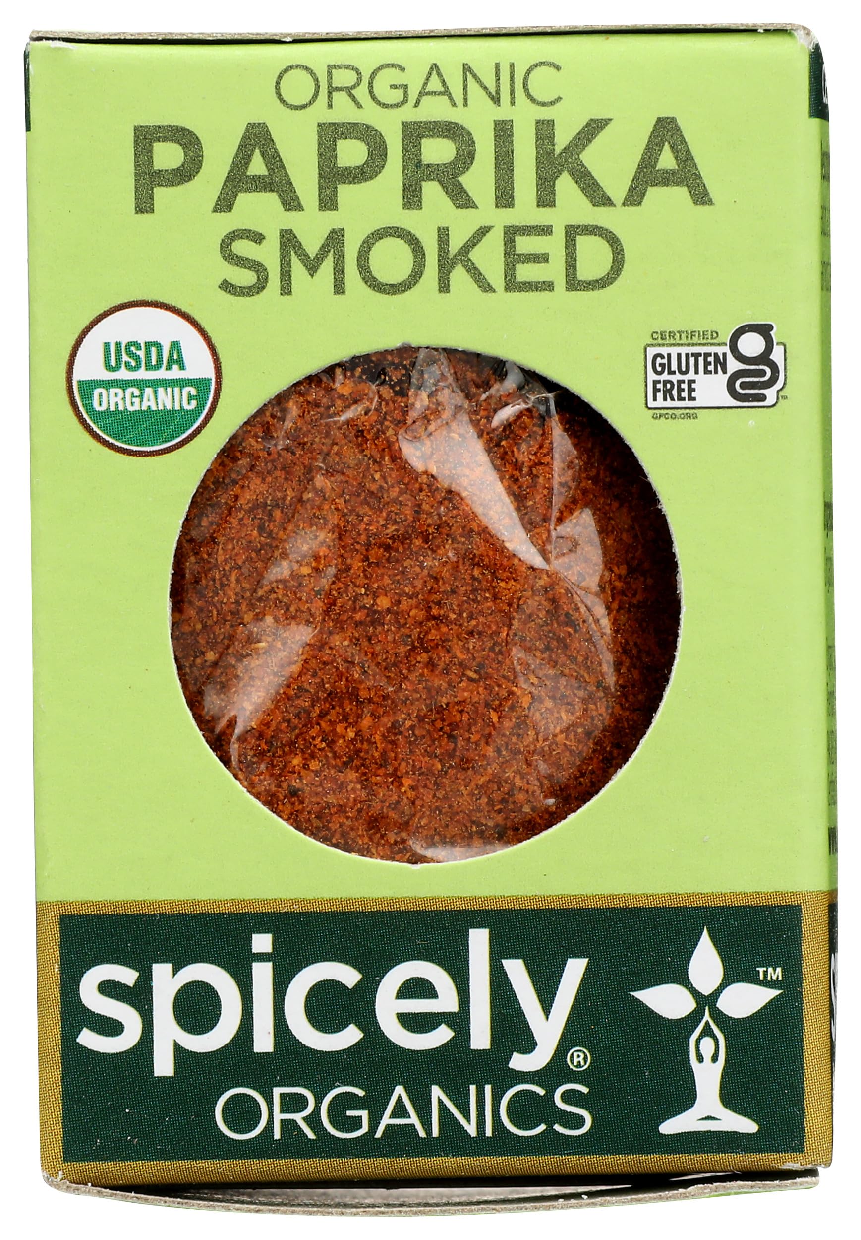 SPICELY Organic Smoked Paprika Powder - Certified Gluten Free, 0.45 Ounce ecoBox