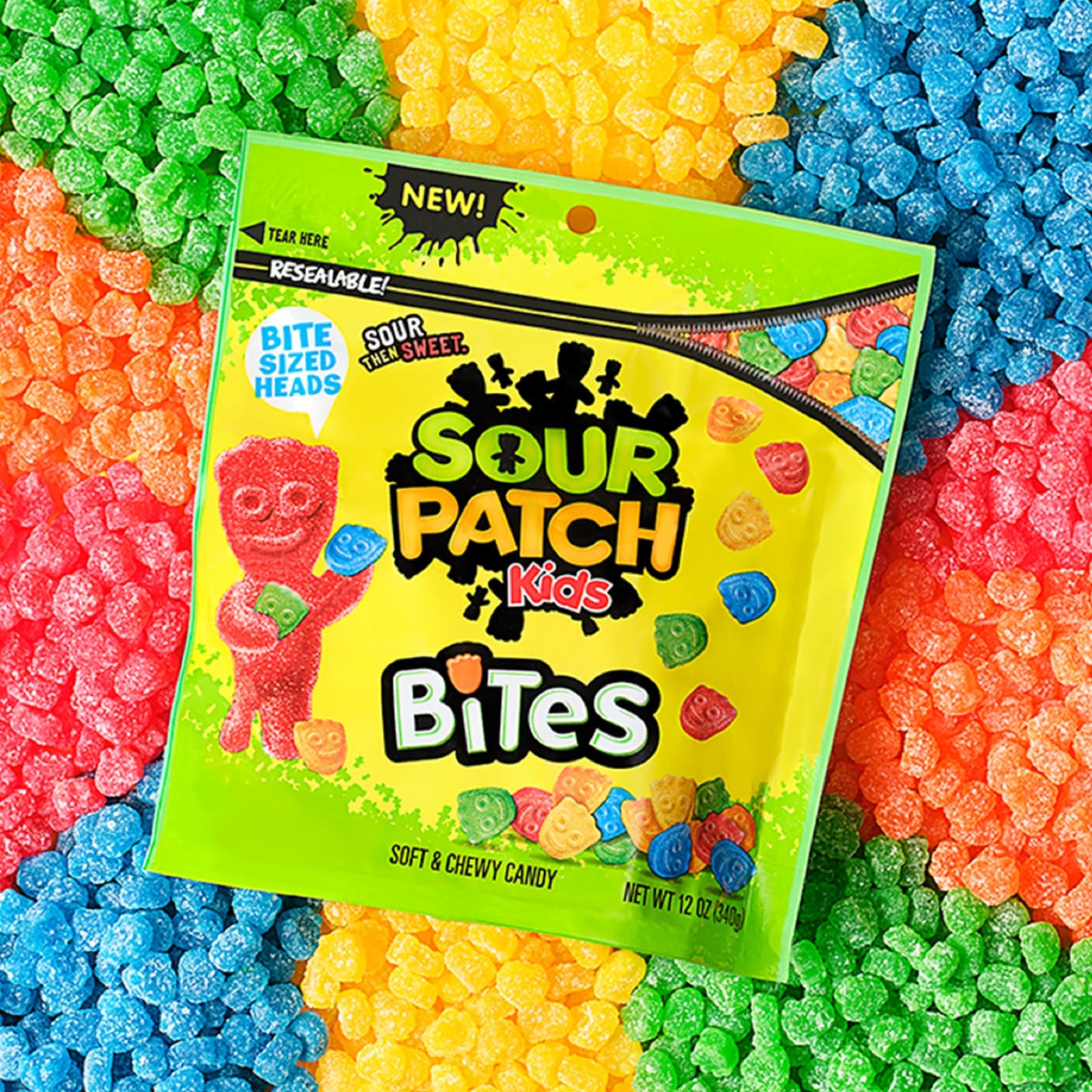 Sour Patch Kids Bites Soft & Chewy Candy, 12 Oz