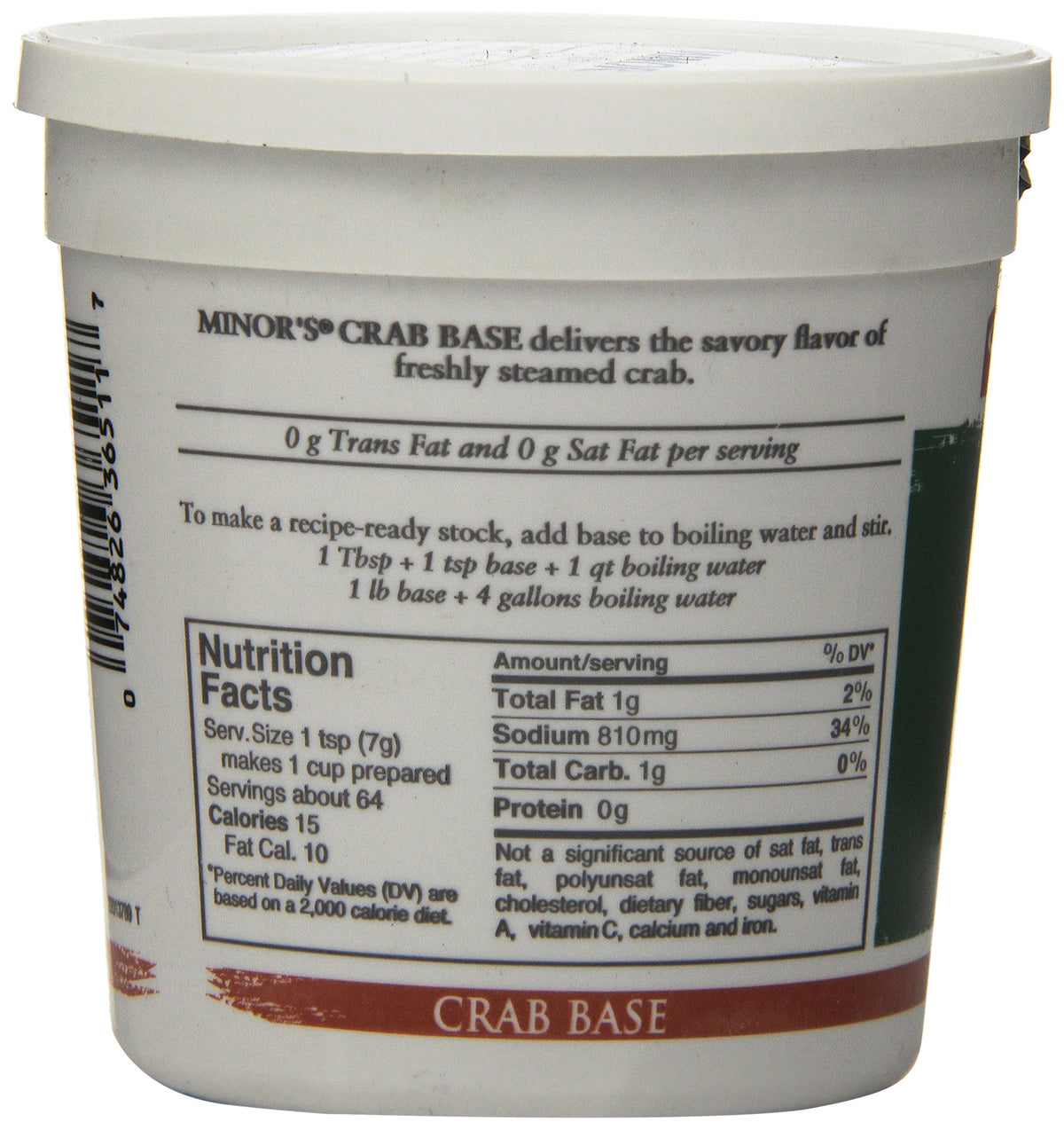 Minors Crab Base 16 Ounce