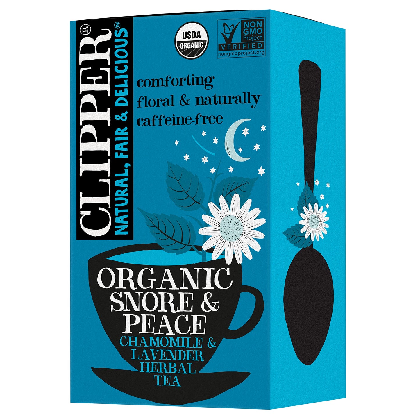 Clipper Tea Chamomile & Lavender Herbal Tea - Caffeine Free, USDA Organic - 20 Count