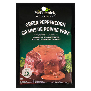 Mccormick Gourmet, Sauce Mix, Green Peppercorn, 38G/1.3Oz, (Imported From Canada)