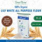 Great River Organic Milling All-Purpose Flour, Unbromated & Unbleached, Non-GMO, 25 Lb (Pack of 1)