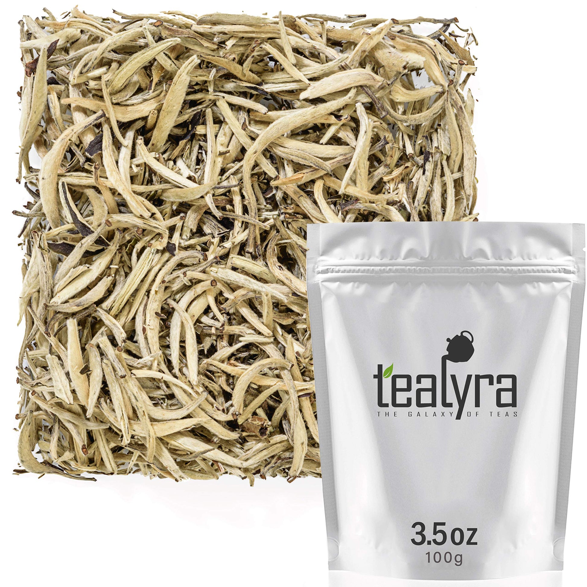 Tealyra Imperial Yunnan Silver Needle White Loose Leaf Tea, Low Caffeine, 3.5 Ounce