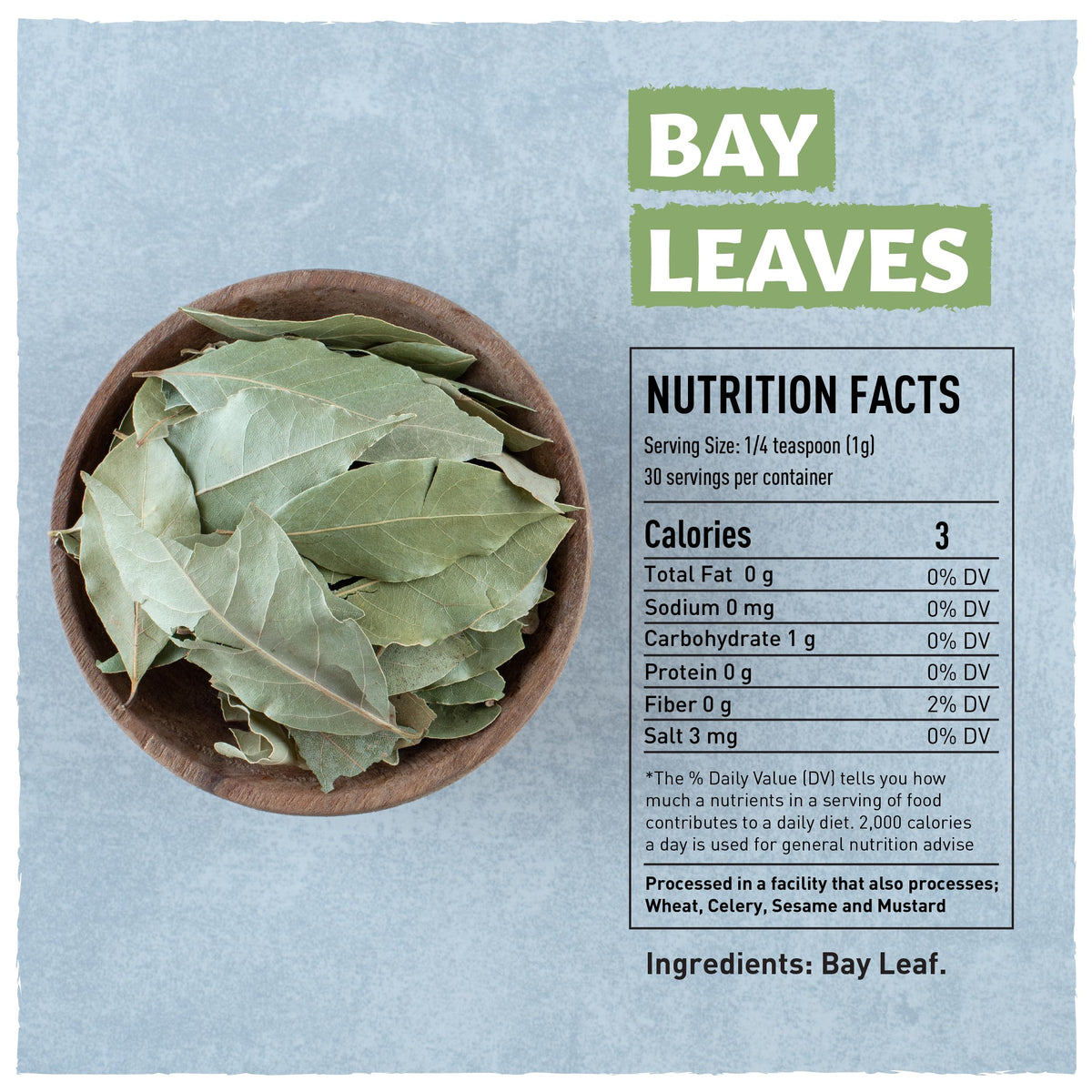 Eastanbul Bay Leaves, 1.1oz, Dried Bay Leaves Whole, Bayleaf, Farm Fresh, Handpicked Vegan Laurel Leaves, Turkish Spice for Cook