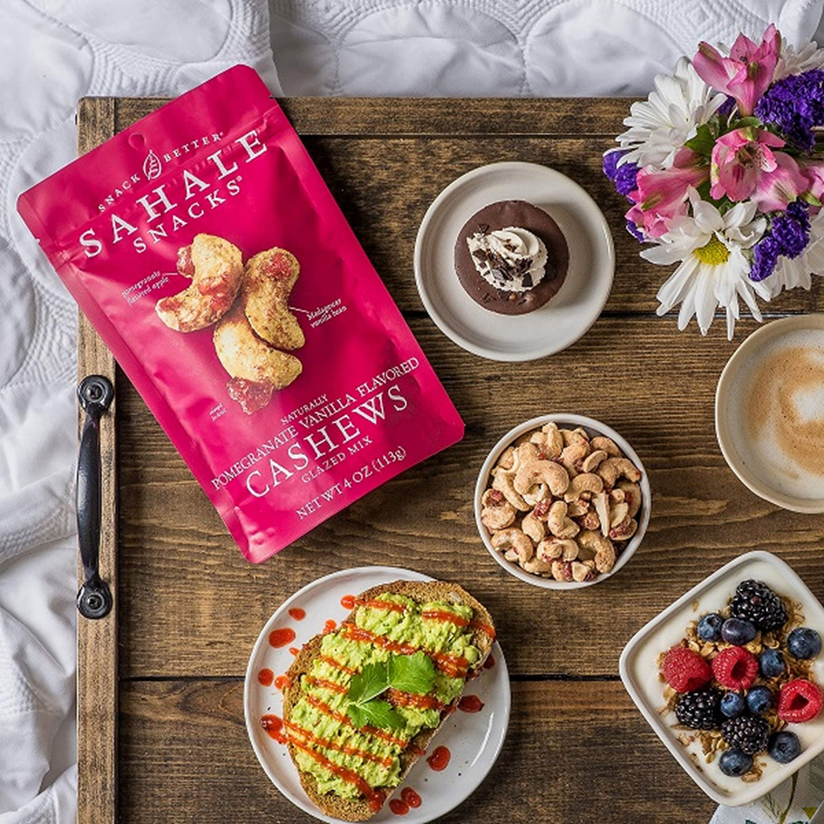 Sahale Snacks Glazed Mix, Pomegranate & Vanilla , 4 Oz