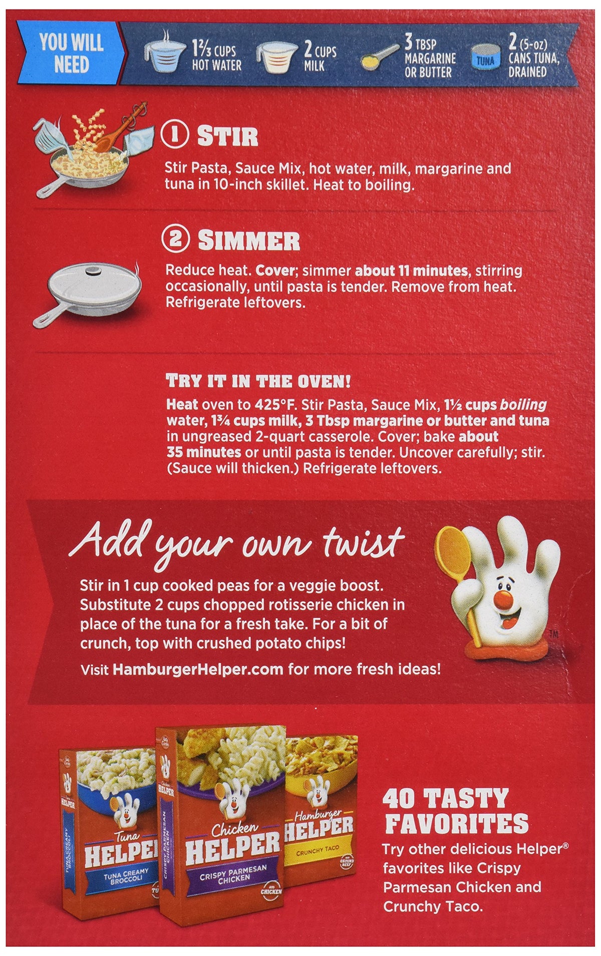 Betty Crocker Tuna Helper Tuna Creamy Pasta 5.5 Oz Box