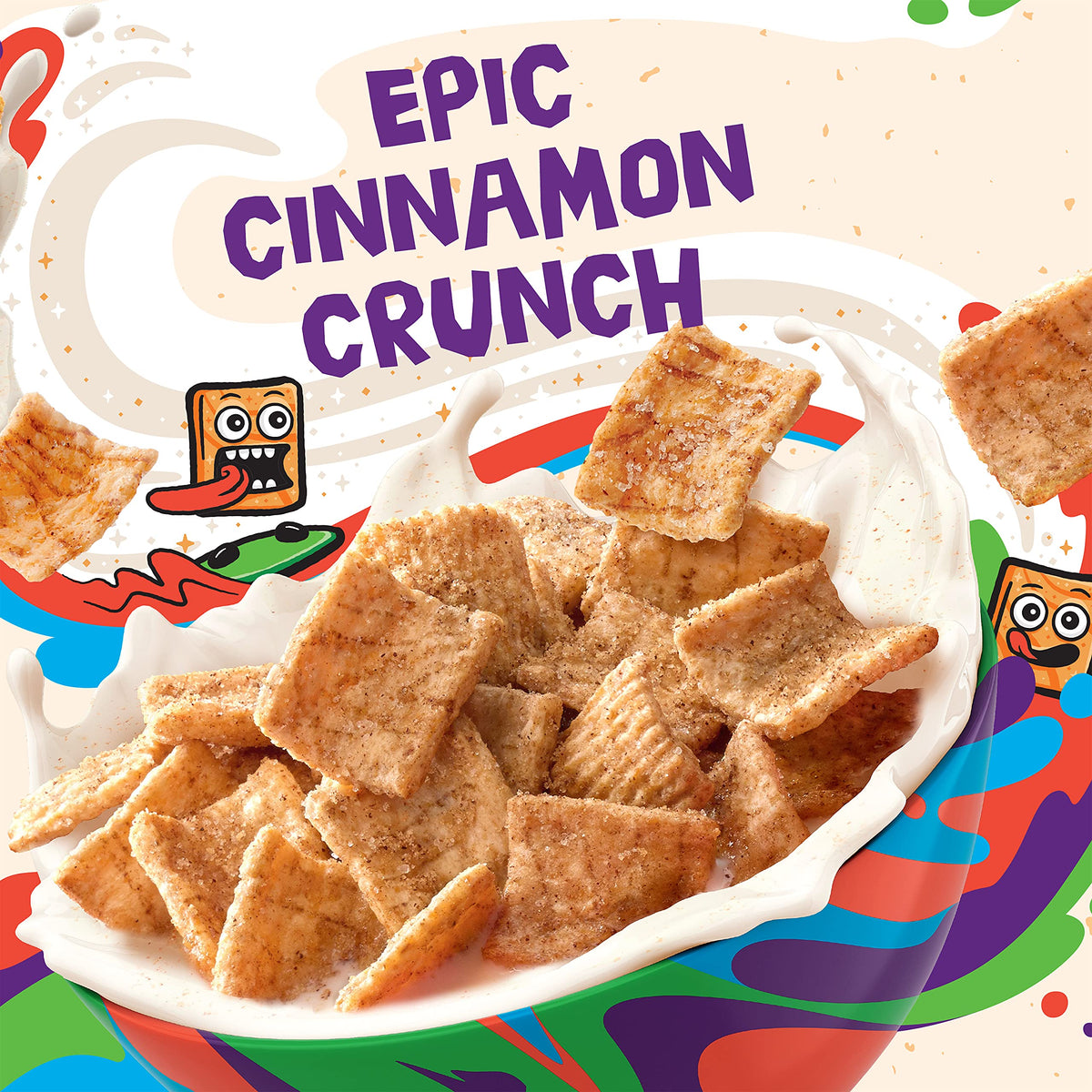 Cinnamon Toast Crunch Breakfast Cereal, Crispy Cinnamon Cereal, Value Bag, 32 Oz