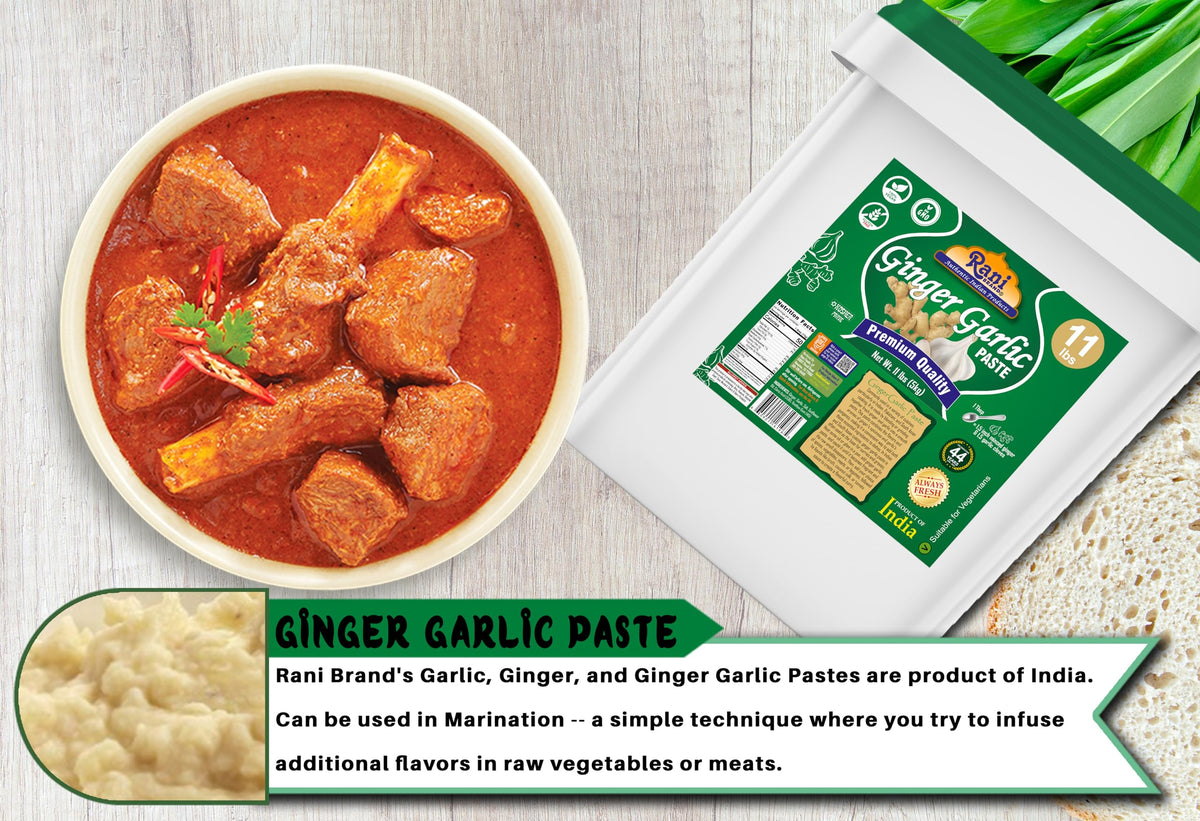 Rani Ginger Garlic Cooking Paste 176Oz (11Lbs) 5Kg Bulk ~ Vegan | Gluten Free | Non-Gmo | Kosher | No Colors | Indian Origin