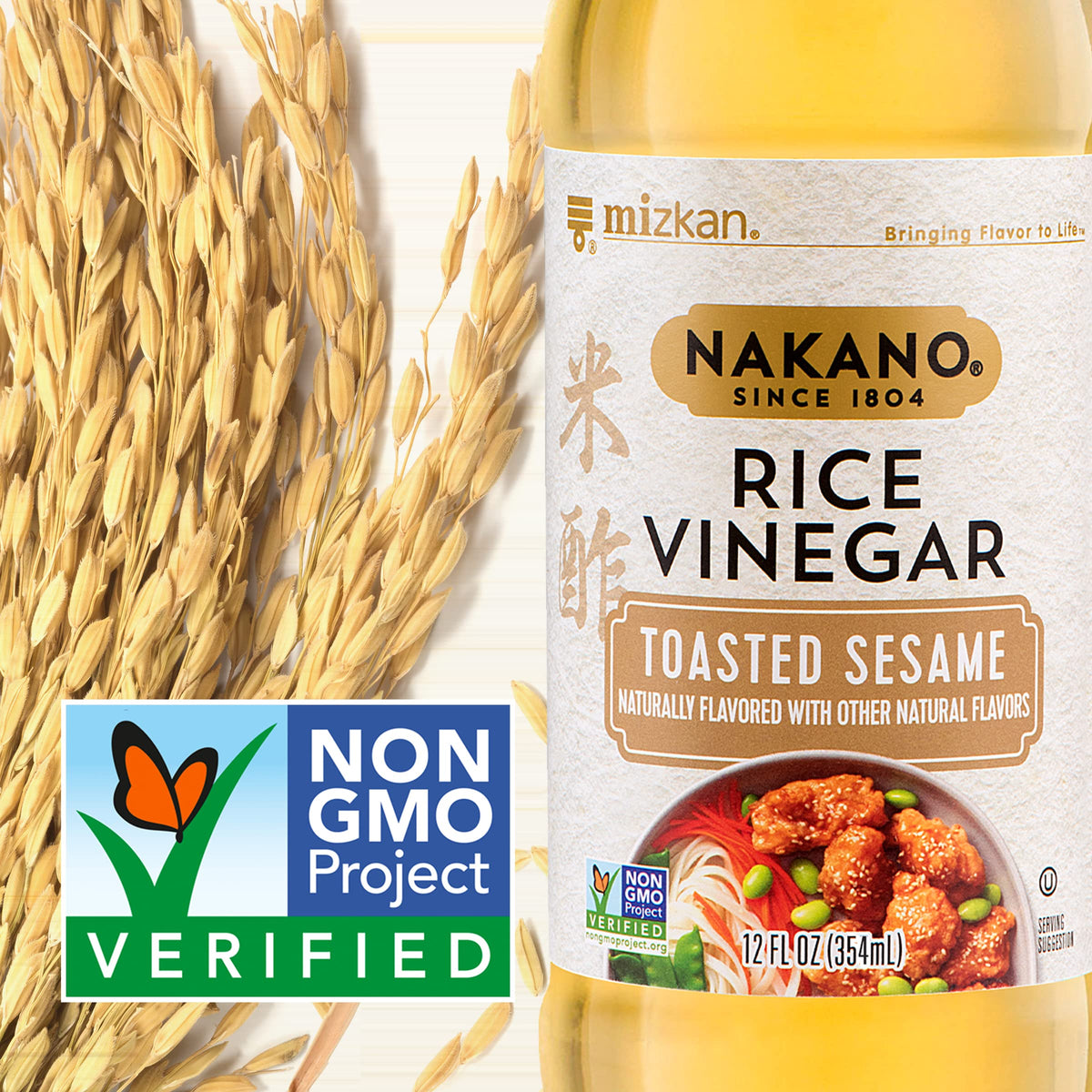 Nakano Vinegar Sesame Rice, 12 Oz,Toasted Sesame