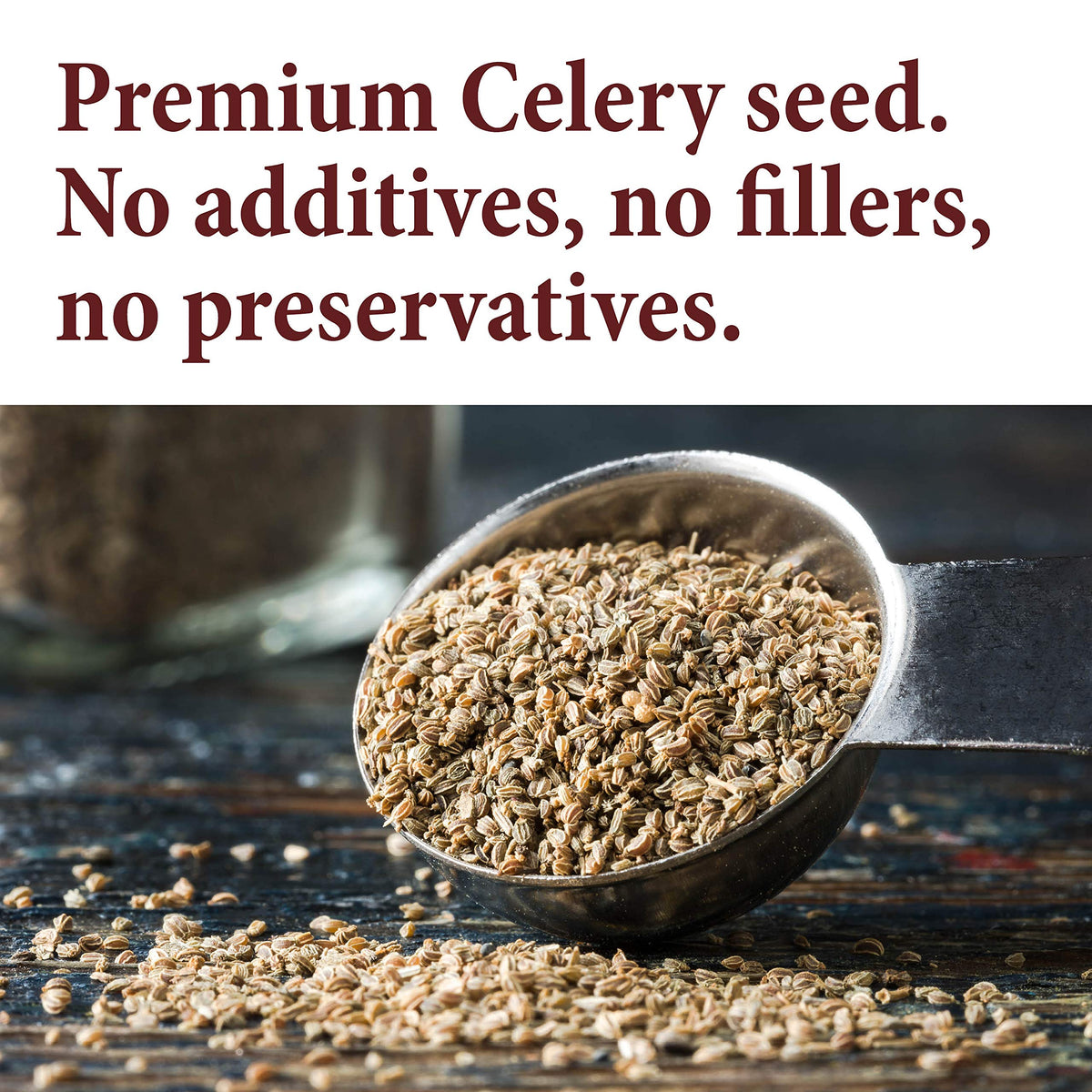 The Spice Way Celery Seed - Whole Seeds, 8 Ounce, Premium Quality