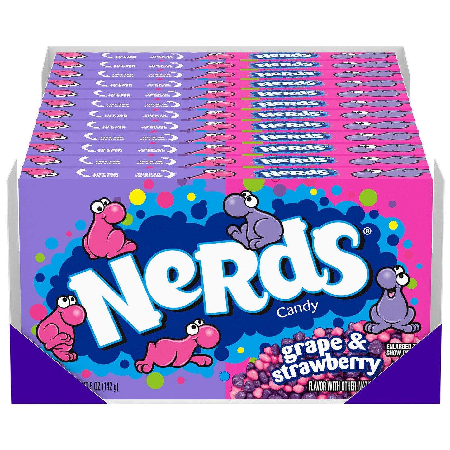 Nerds candy Original grape & Strawberry 5 Ounce Box (Pack of 12)