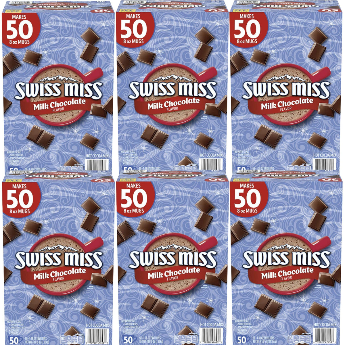Hot Chocolate Packets  Hot Chocolate Mix  Milk Chocolate Flavor- 300 Count  6 Box  Plus Vallary Spoon Perfect For Mixing Your Hot Cocoa.
