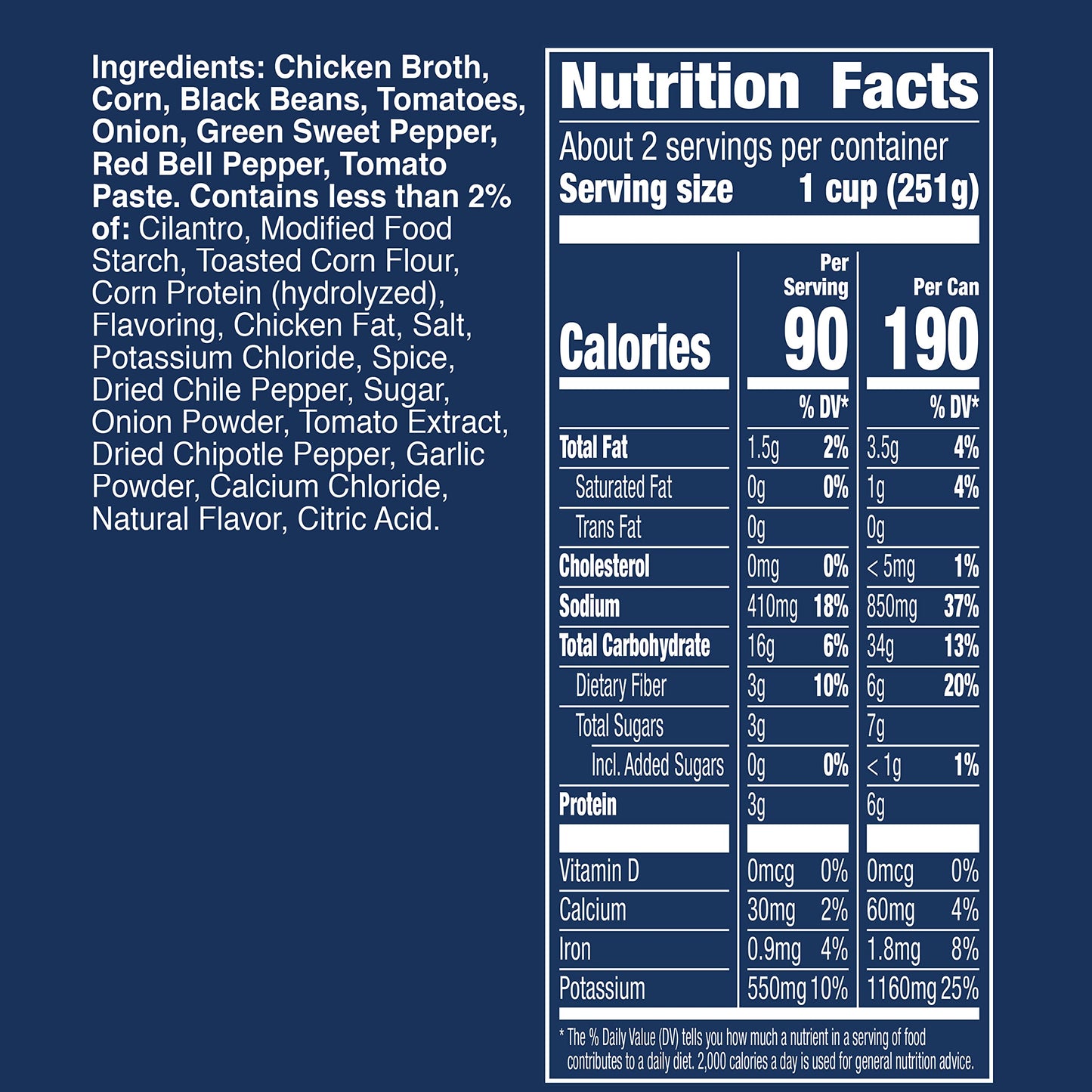 Progresso Southwest Style Black Bean & Vegetable Canned Soup, Reduced Sodium, Gluten Free, 18.5 oz, Pack of 12