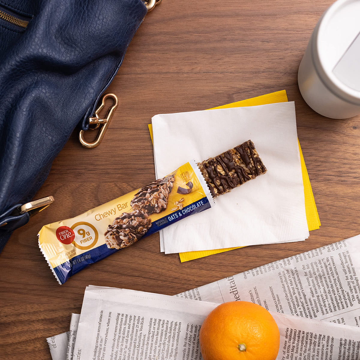 Fiber One Chewy Bars, Oats & Chocolate, Fiber Snacks, 14.1 Oz, 10 Ct