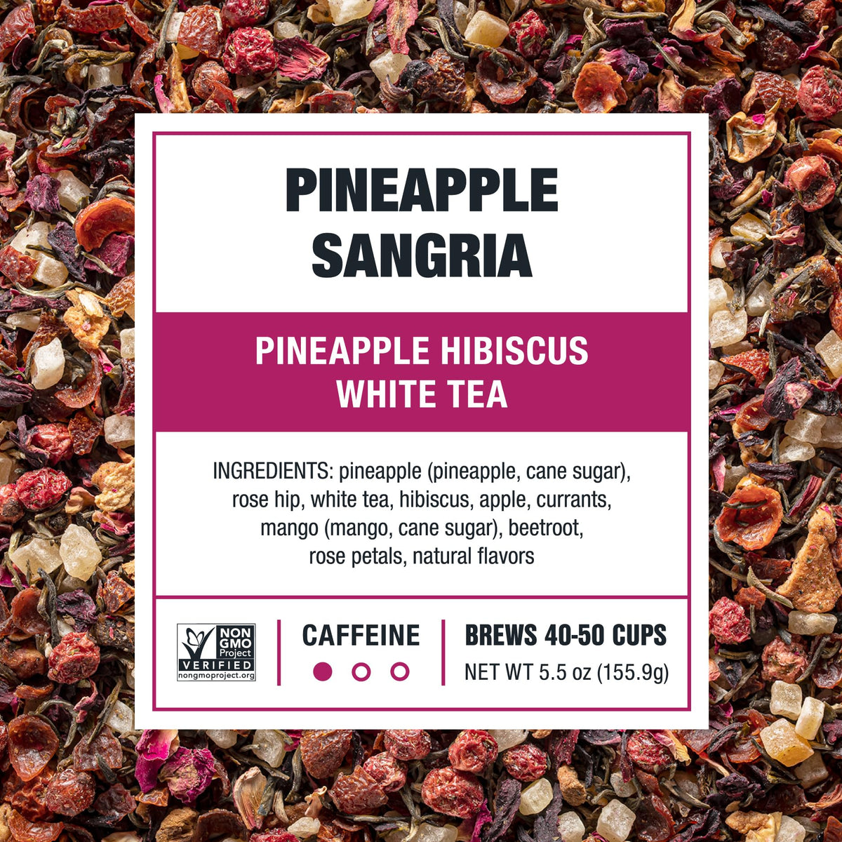 Tiesta Tea - Pineapple Sangria | Pineapple Hibiscus White Tea | Premium Loose Leaf Tea Blend | Low-Caffeinated Fruit Tea | Make