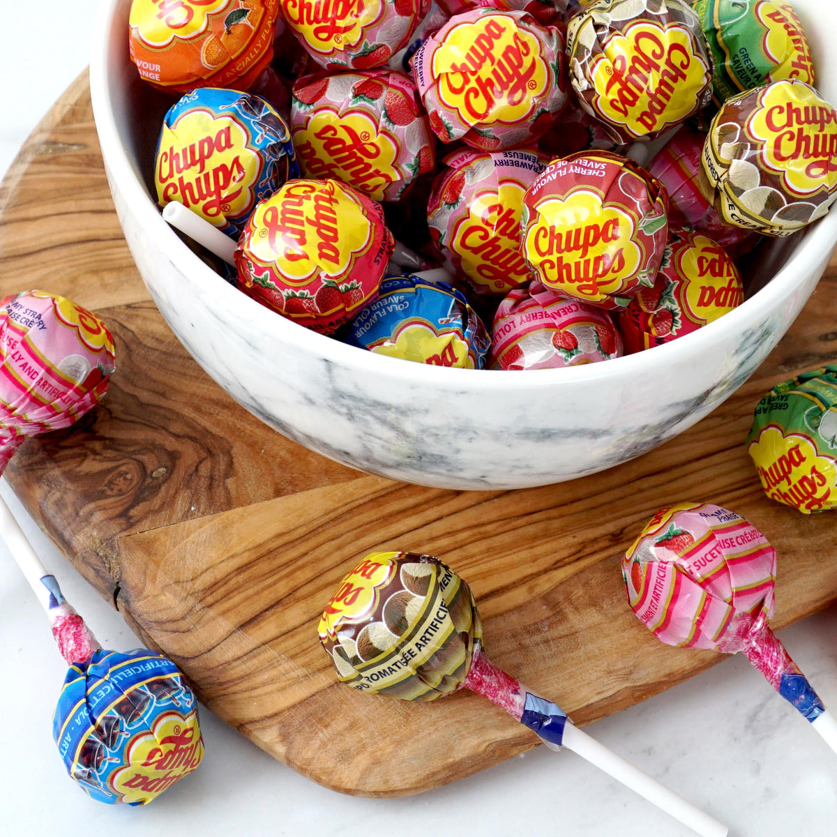 The Hampton Candy Company ChupaAssorted Lollipops, Individually Wrapped, 1 Pound Bulk Bag (Approx 32 Lollipops)