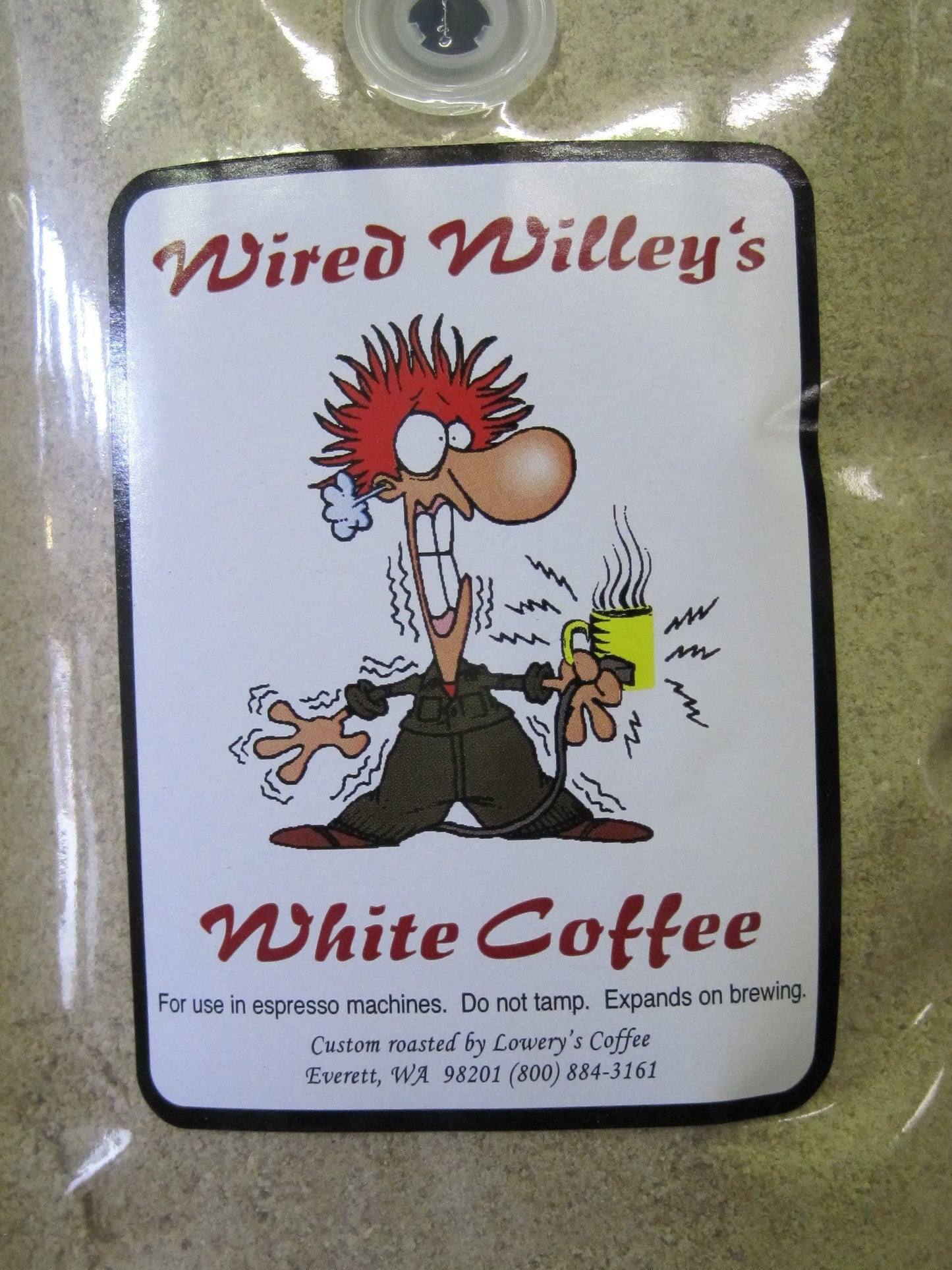 Lowerys Coffee Wired Willeys White Coffee, 16oz, White, Ground Coffee
