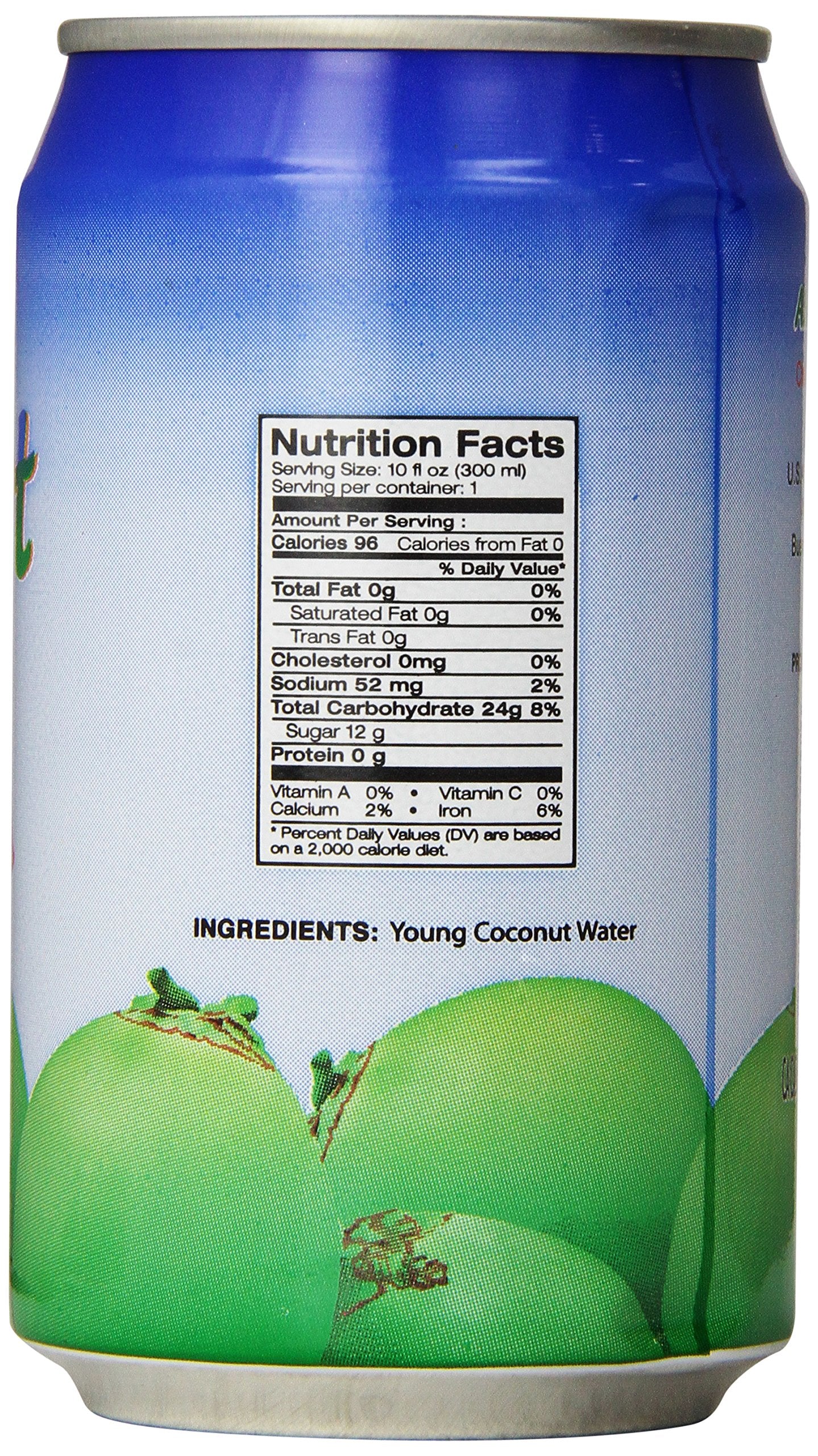 Amy & Brian Coconut Water Original, 10 Fl Oz (Pack Of 24)