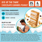 Jimmybar! - Eye Of The Tiger Caramel Chocolate Peanut Protein Bars - 25G Protein Bar - 6G Low Sugar - 12 Count - 60G Health Bars - Functional Snack With Real Peanuts & Hand-Drizzled Chocolate