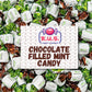 R.U.S. Candy Chocolate Filled Mint Hard Candy - 1 Pound Bag - About 80 Individually Wrapped Pieces
