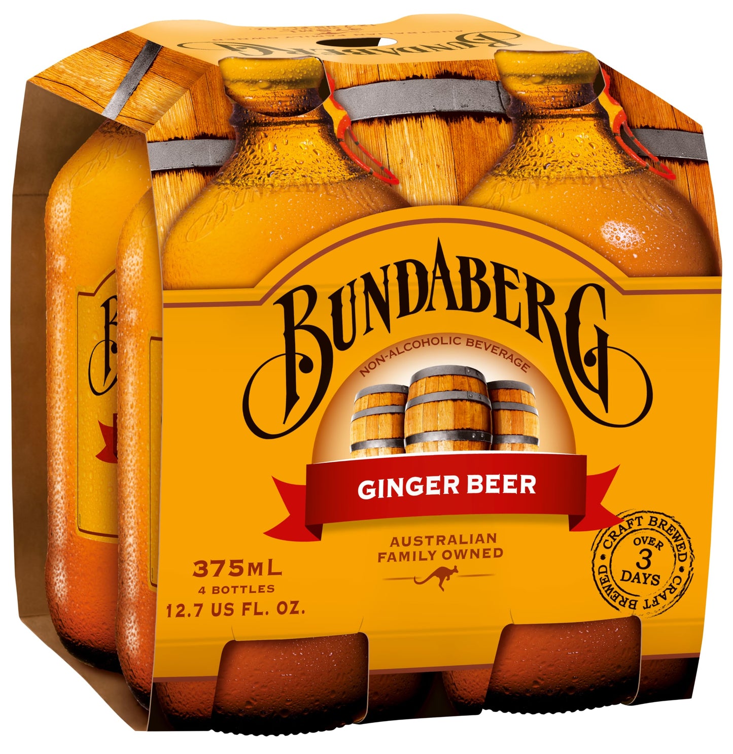 Bundaberg Ginger malt-inspired  12.7 Fl Oz Bottles  4 Pack