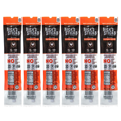 Nicks Sticks Spicy Free Range Clean & Balanced Chicken Snack Sticks | Made in the USA | Gluten Free | Paleo, Keto, Whole30 Appr