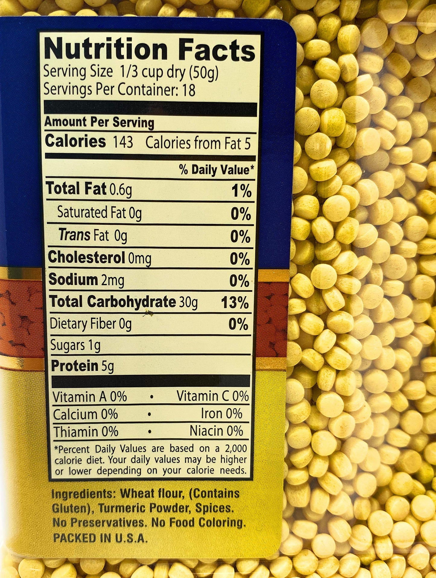 Golden Crown Premium Turmeric Couscous - 32 Oz (2Lb), Premium Quality Non Gmo Project Verified, Having No Cholesterol Vegan + Na
