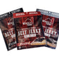 Wenzels Farm Beef Jerky Variety Pack - Includes Original, Teriyaki, And Peppered Beef Jerky - Naturally Smoked - No Msg - No Artificial Colors, Gluten Free - Pack Of 3, 3 Oz Bags