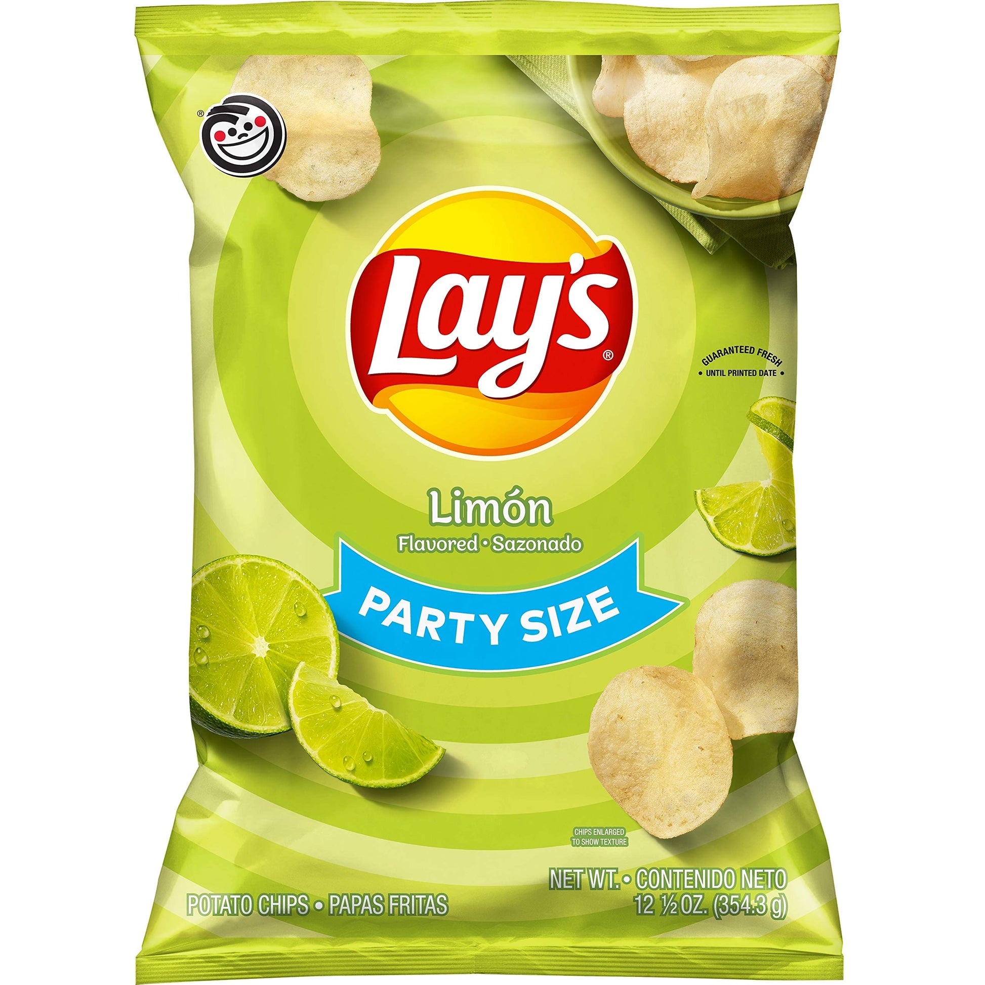 Lays Potato Chips Limon, 12.5 Oz