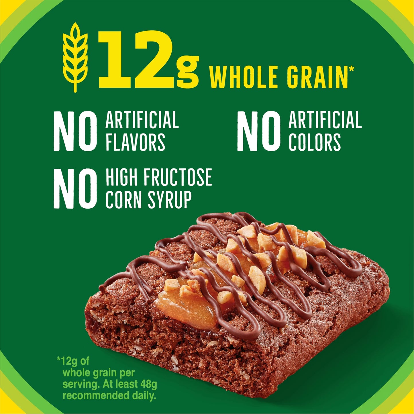 Nature Valley Soft Baked Sweet and Salty Bars, Chocolate Turtle, Made with Whole Grain, 5 Bars, 6.2 oz