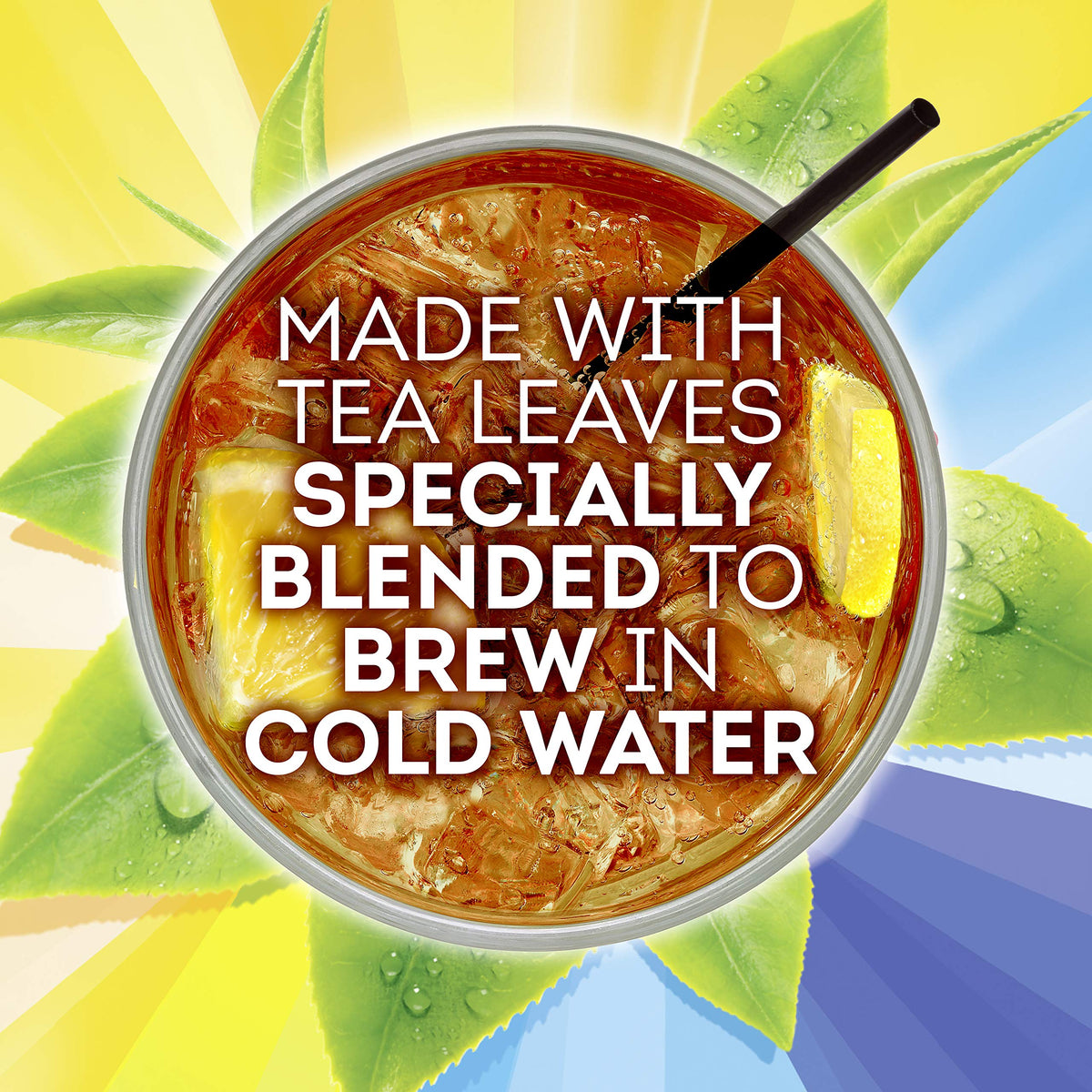 Lipton Cold Brew Iced Tea Bags, Family Size, Zero Calories, Easy to Make, 22 Count
