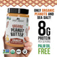 Just About Foods Organic Keto Peanut Butter Crunchy - Gluten-Free, No Sugar Added, Unsweetened, 16 Ounce