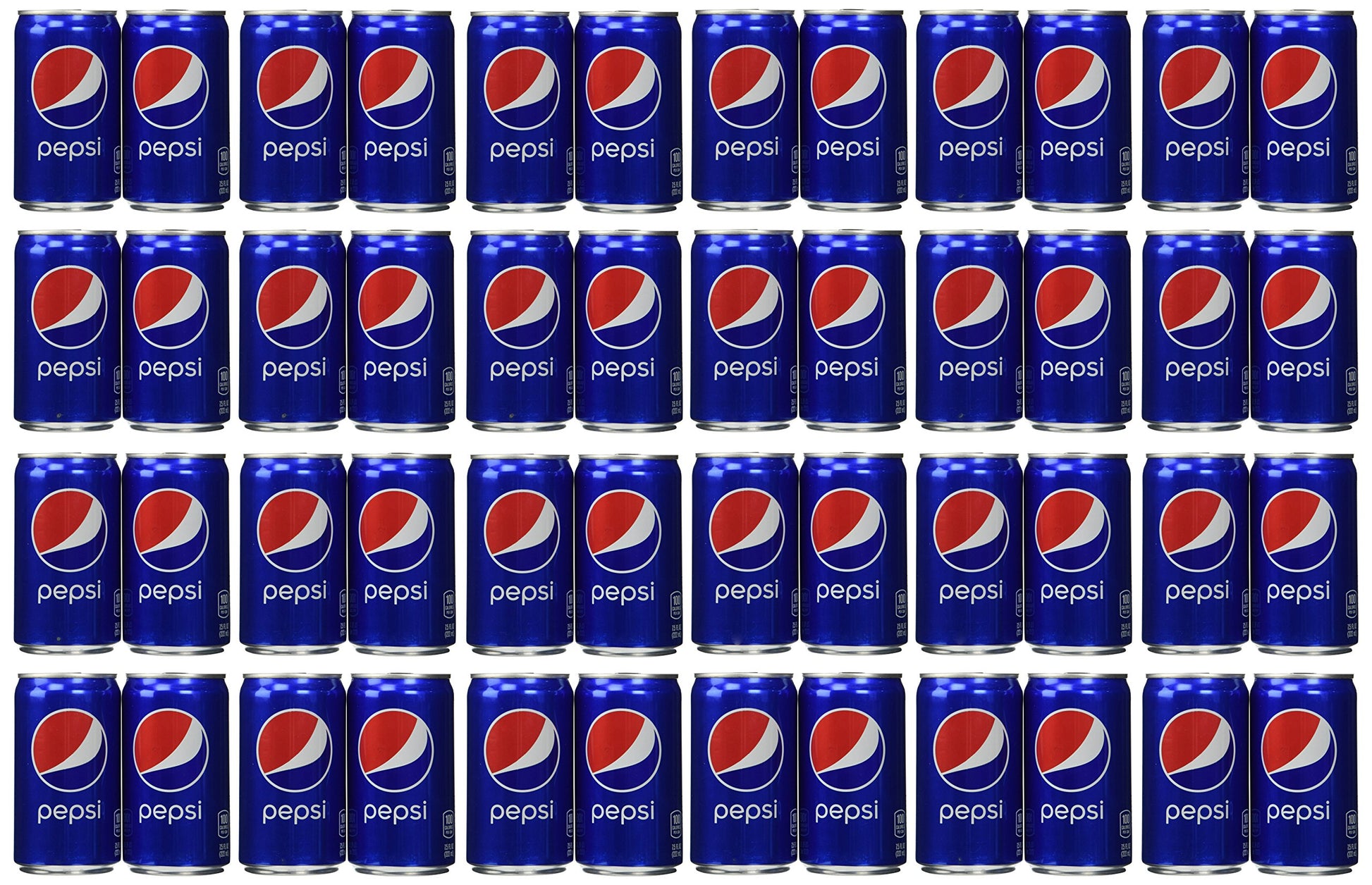 Pepsi Cola Soda 7.5Oz Mini Cans 3/8 Packs (24 Cans)