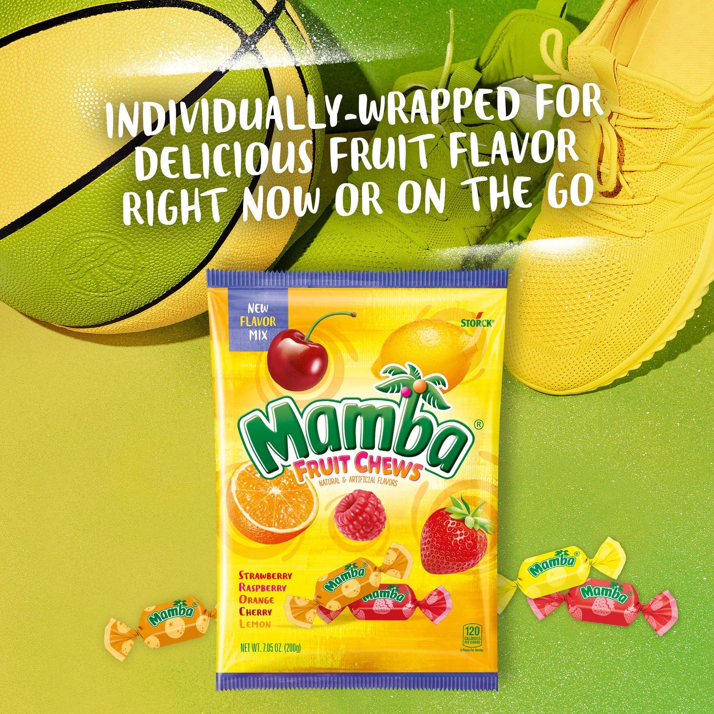 Mamba Fruit Chews Candy, 30 Oz Bag