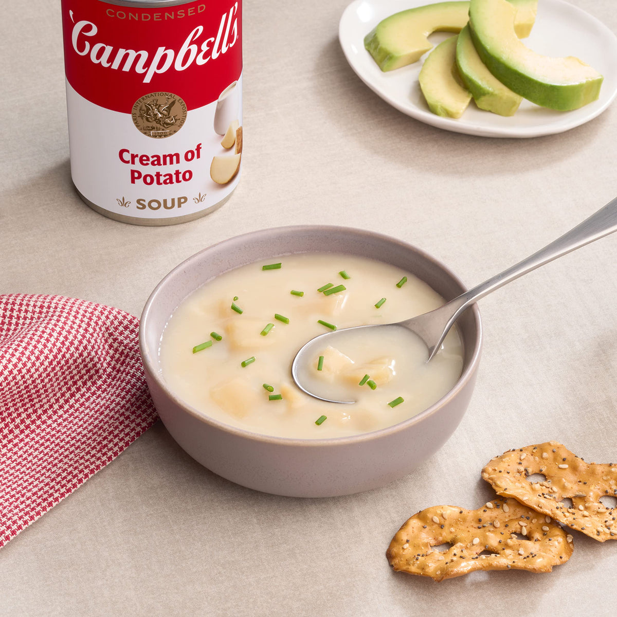 Campbell'S Condensed Cream Of Potato Soup, 10.5 Ounce Can (Pack Of 12) (Packaging May Vary)