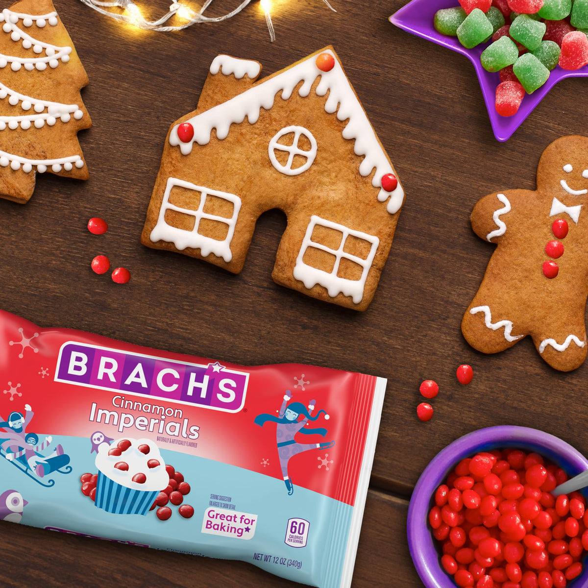 Brach'S Cinnamon Imperials Candy, 12 Oz - Perfect For Festive Candy Dishes And Baking