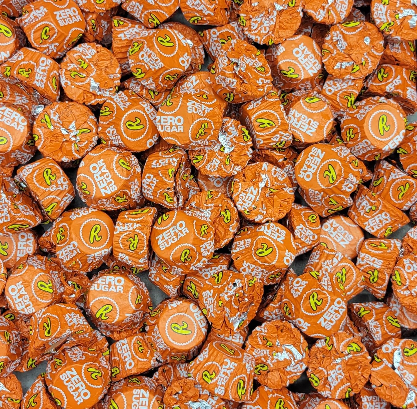 Zero Sugar Peanut Butter Cups - 2 Lb Gift Bag Filled With Zero Sugar Miniature Candy Individually Wrapped - Great For Halloween Party Favors, Sharing And Snacking - Sugar-Free Candy Bulk Pack - 2 Pound Gift Bag