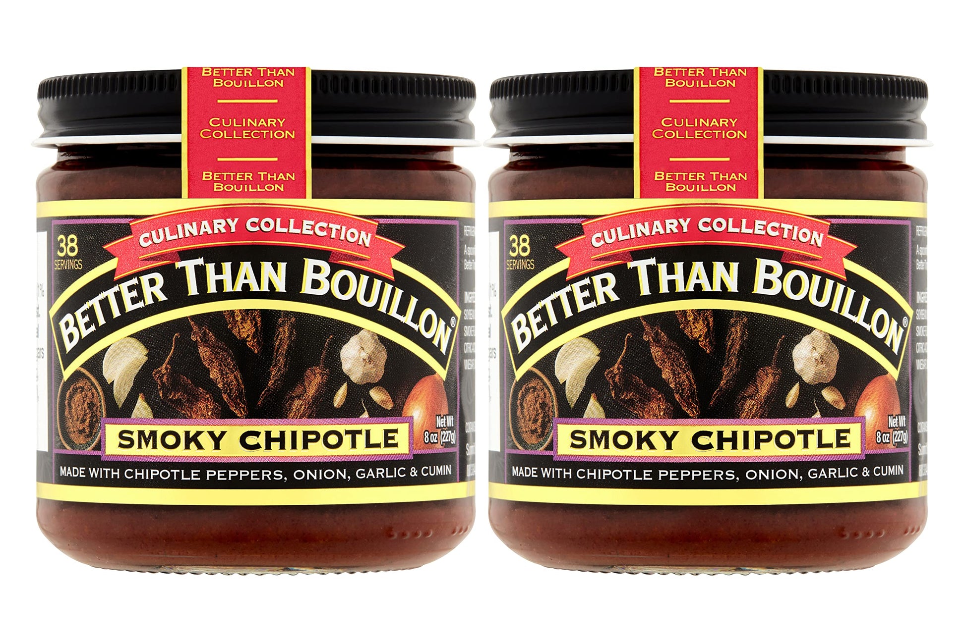 Better Than Bouillon Culinary Collection Base, Smoky Chipotle Base, Contains 38 Servings Per Jar, 8-Ounce Glass Jar (Pack Of 2)