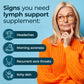 PUREHEALTH RESEARCH Lymph System Support Supplement - Lymphatic Drainage Supplement with Dandelion Extract, Cleavers, Burdock Powder - Reduce Swelling and Cleanse Lymph - 1 Bottle, Brown