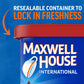 Maxwell House International French Vanilla Caf  -Style Dark Roast Instant Coffee Beverage Mix (4 Ct Pack, 8.4 Oz Canisters)