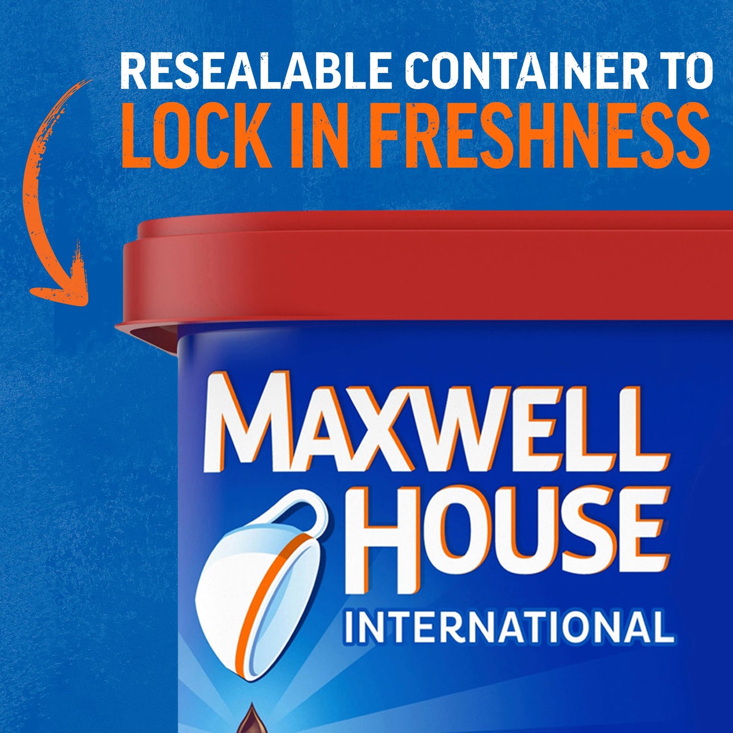 Maxwell House International French Vanilla Caf  -Style Dark Roast Instant Coffee Beverage Mix (4 Ct Pack, 8.4 Oz Canisters)