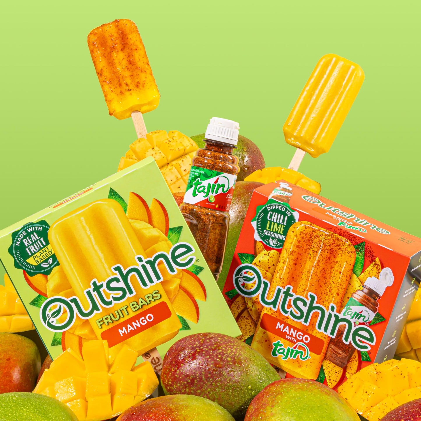 Outshine, Mango Frozen Fruit Bars, 6 count (Pack of 1)