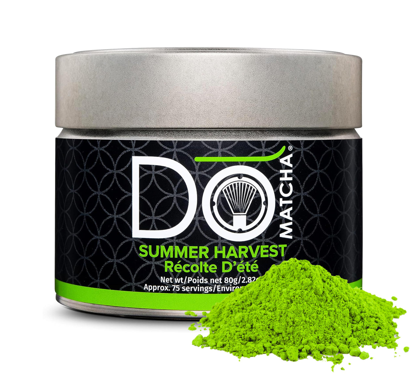 DoMatcha Summer Harvest Green Tea Matcha Powder, Natural Antioxidants, 75 Servings, 2.82 oz