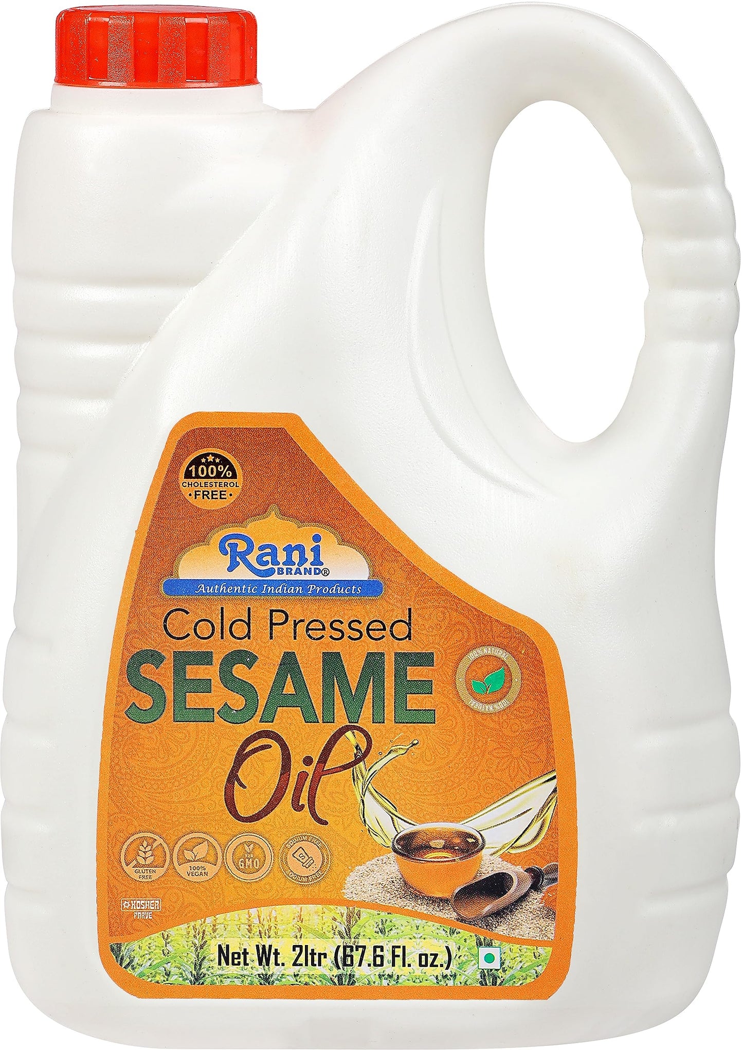 Rani Sesame Oil 67.6 Ounce (2 Liter) Cold Pressed | 100% Natural | Non-Gmo | Kosher | Vegan | Gluten Free