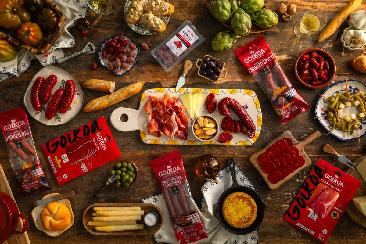 Goikoa Salami Bites | Salchichon | Ready To Eat Snack | From Navarre, Spain | 3Oz (85G) (Pack Of 6)